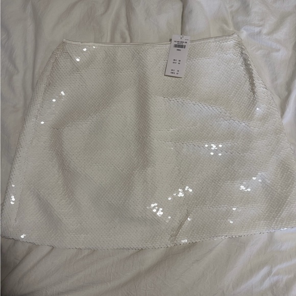 Abercrombie & Fitch Skirts Elegant White Sequin Skirt Poshmark — free download